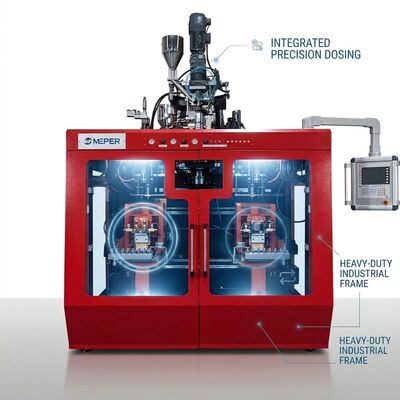 Automatic Double Station PETG Blow Molding Machine for Oil Bottles MP55D