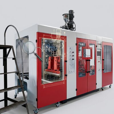 Computer Controlled HDPE Blow Molding Machine 3 Head IML for 10L Jars