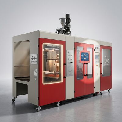 IML HDPE Blow Molding Machine with Three Head Extrusion System