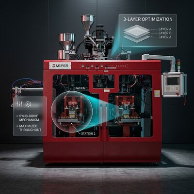 Energy Saving PQ Valve Extrusion Blow Molding Machine for Plastic Jugs
