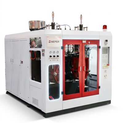 Six-Fold Cavities Double Station Shuttle PETG Bottle Blow Molder with 30 kN Clamping Force