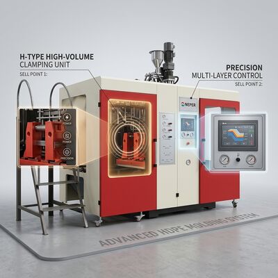 Automatic IML HDPE Blow Molding Machine 3 Head 10L for Bottles and Jars